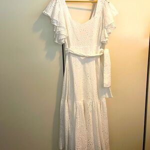 ZARA  MAXI flowing dress; V neck semi backless back  F2F 18 “ Out of stock 🔥